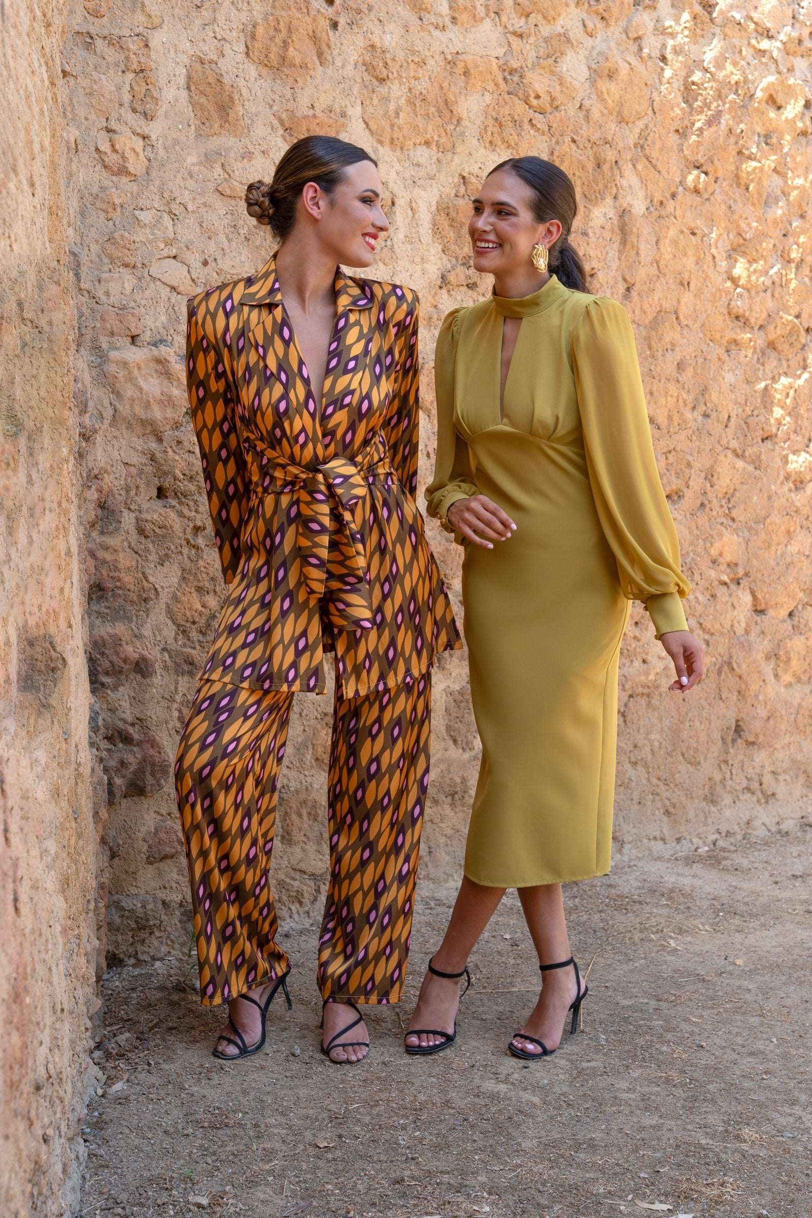 Traje Invitada Eventos | Lazo | Estampado | Òpera