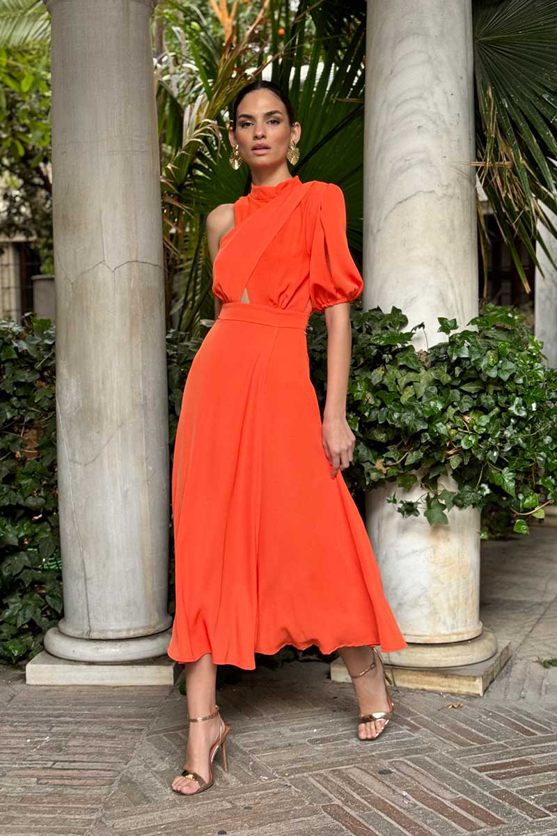 Vestido Clain | Naranja | Última Ud Talla M