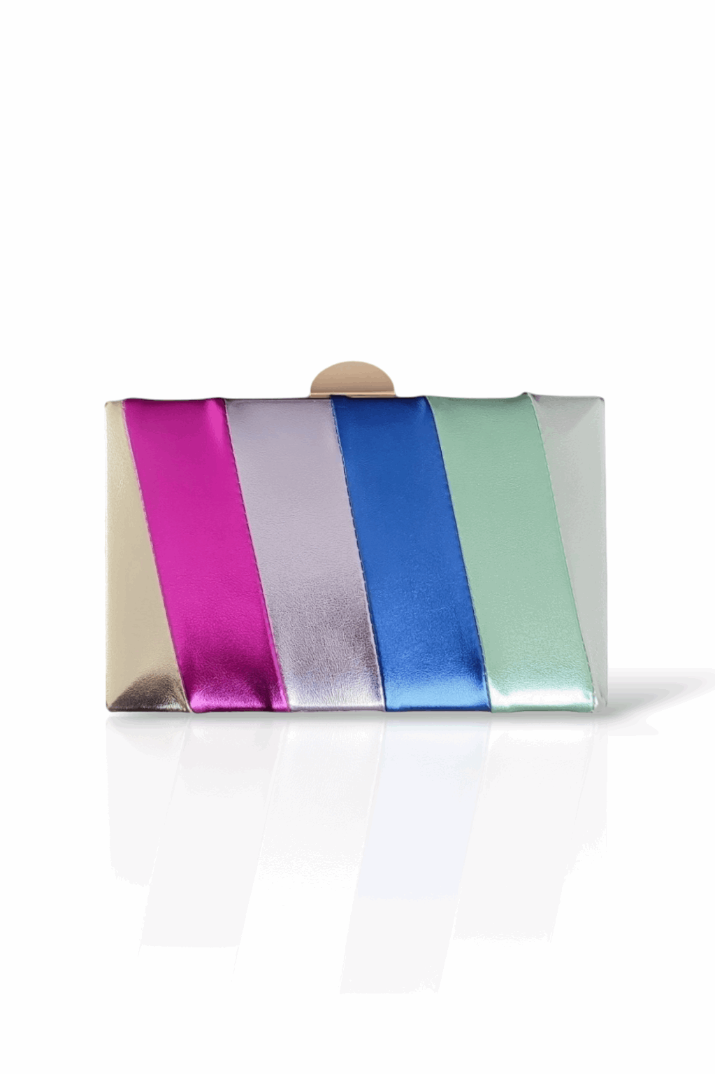 Bolso Clutch Bandas Multicolor - Delacroix | Vestidos de Invitada para Bodas, Fiesta y Eventos