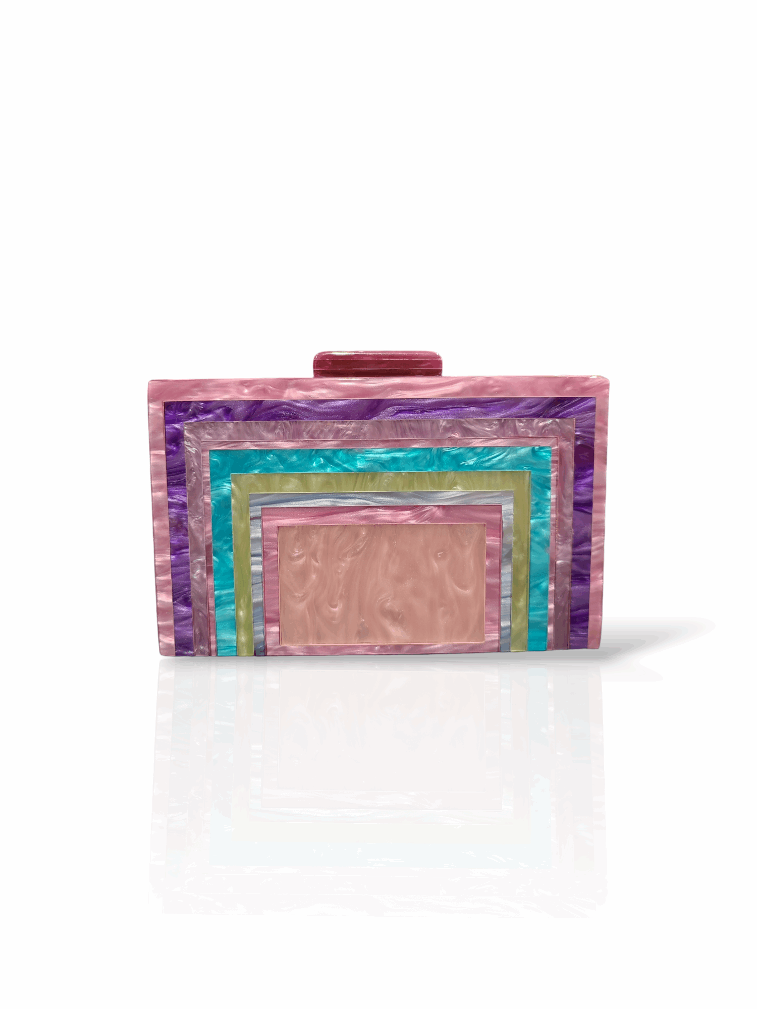 Bolso de Fiesta Caja Multicolor Delacroix