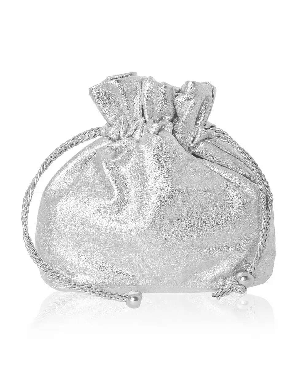 Bolso Bombonera Fiesta Limosnera Bodas y Fiesta Plata