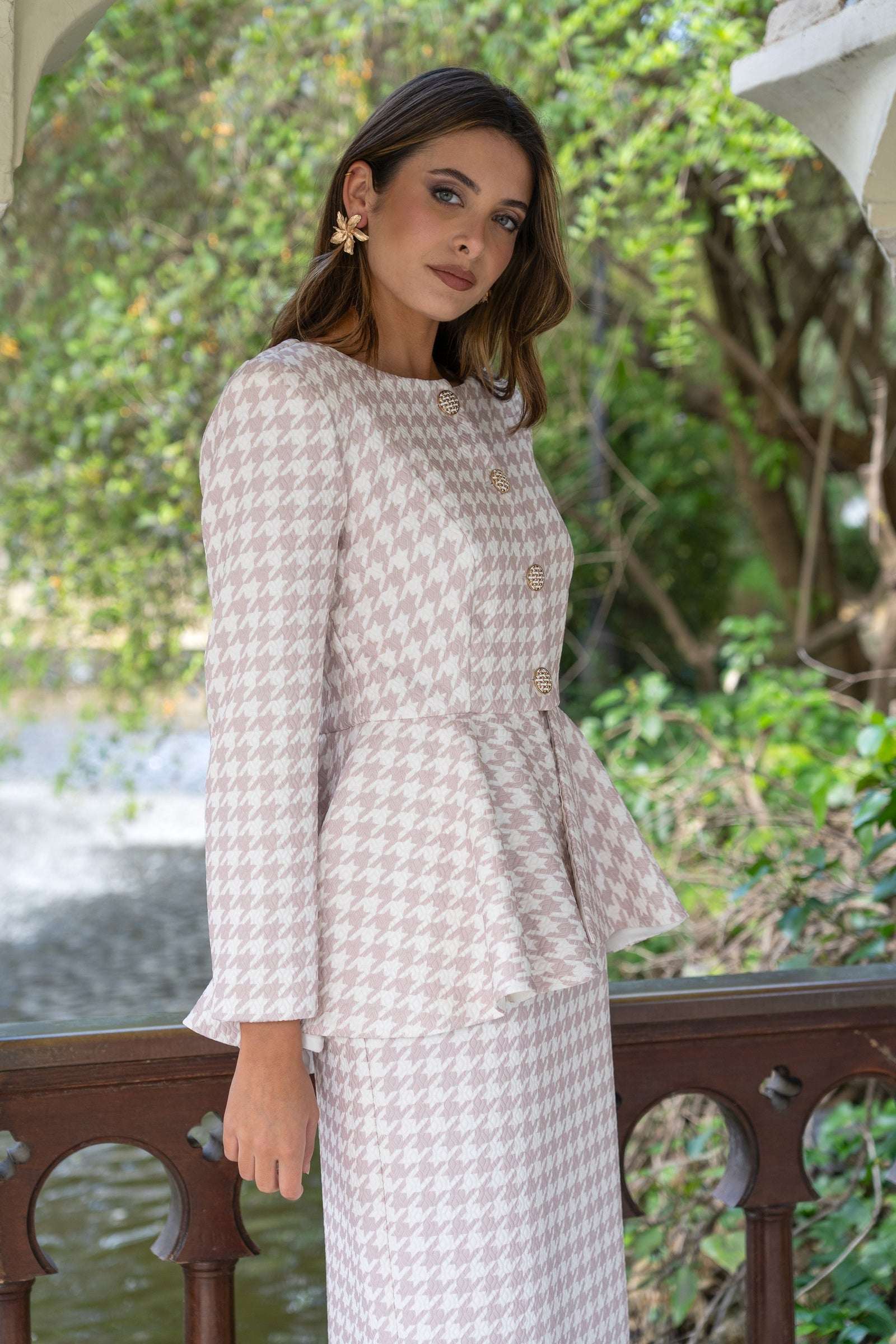 Conjunto Toscana | Pata de Gallo | Beige