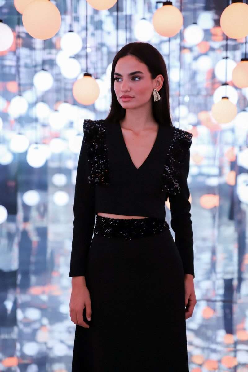 Conjunto Fiesta | Falda y Top | Volantes | Negro | Elysee