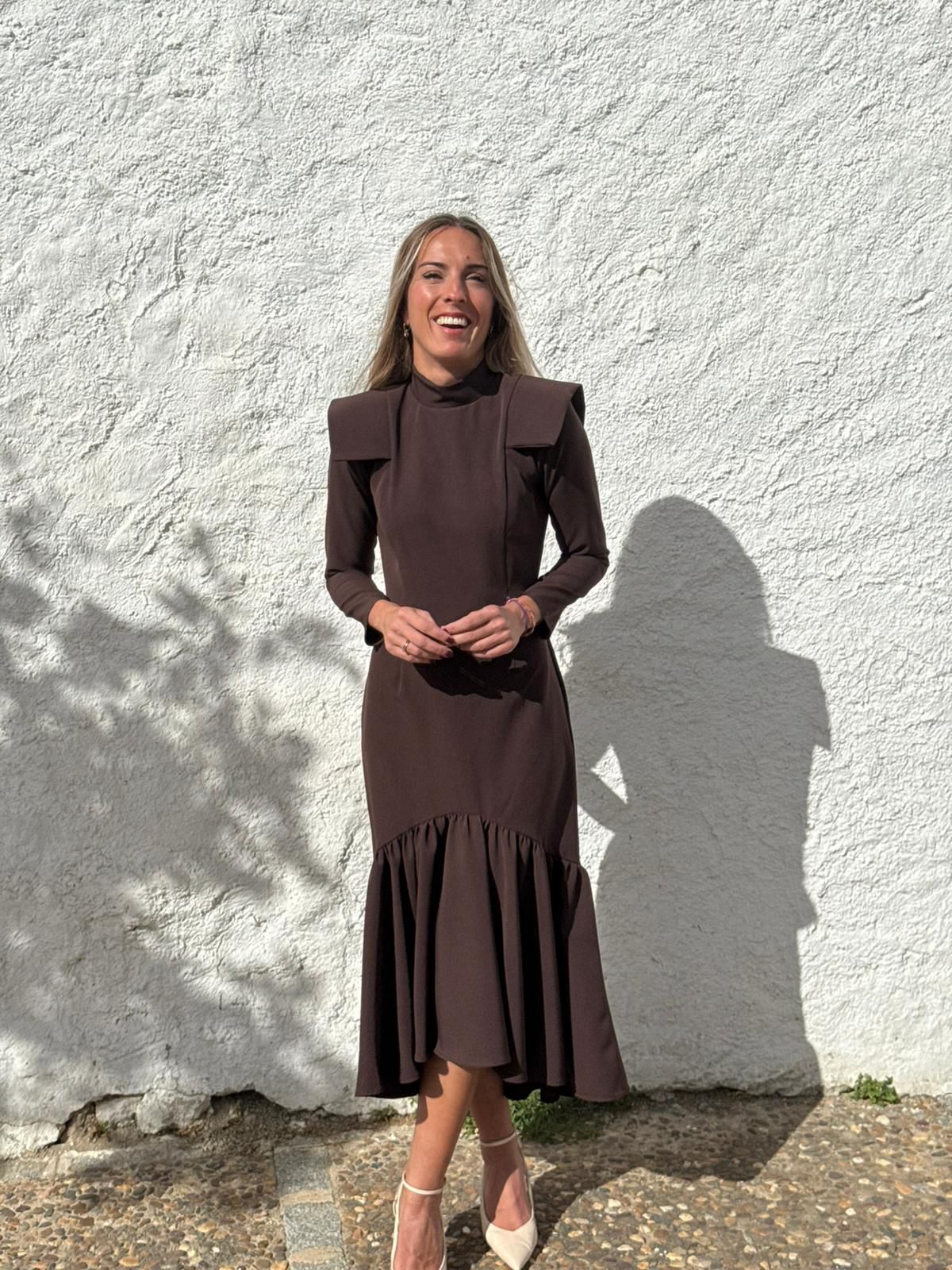 Vestido Invitada Boda | Maxivolante | Varios Colores | Rocroi