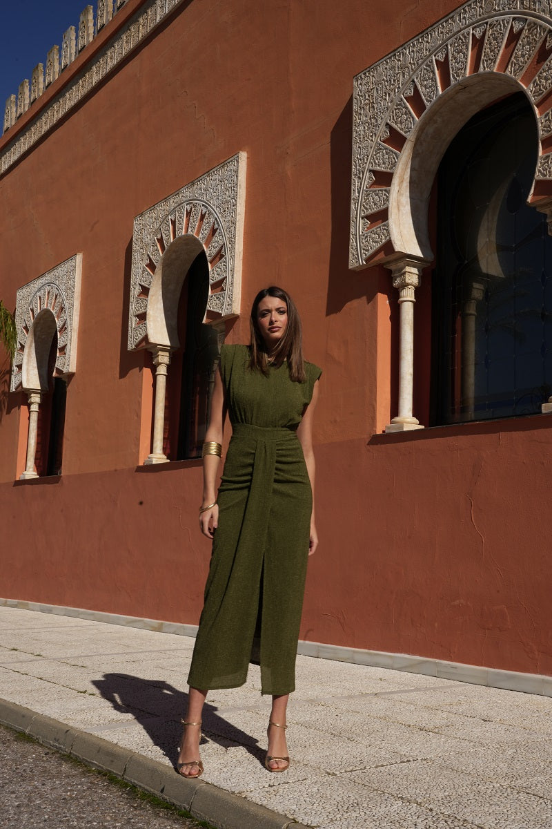 Vestido Marne | Invitada | Graduación | Verde Oliva
