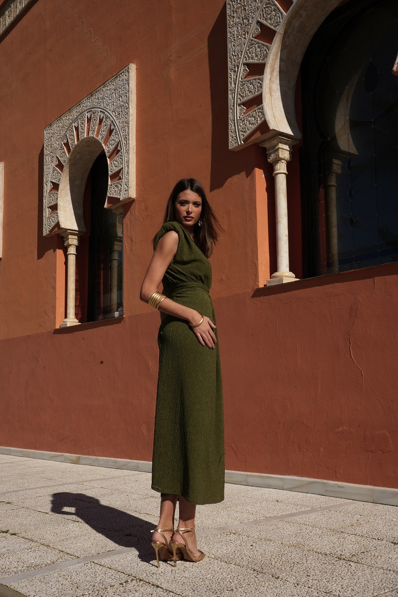 Vestido Marne | Invitada | Graduación | Verde Oliva