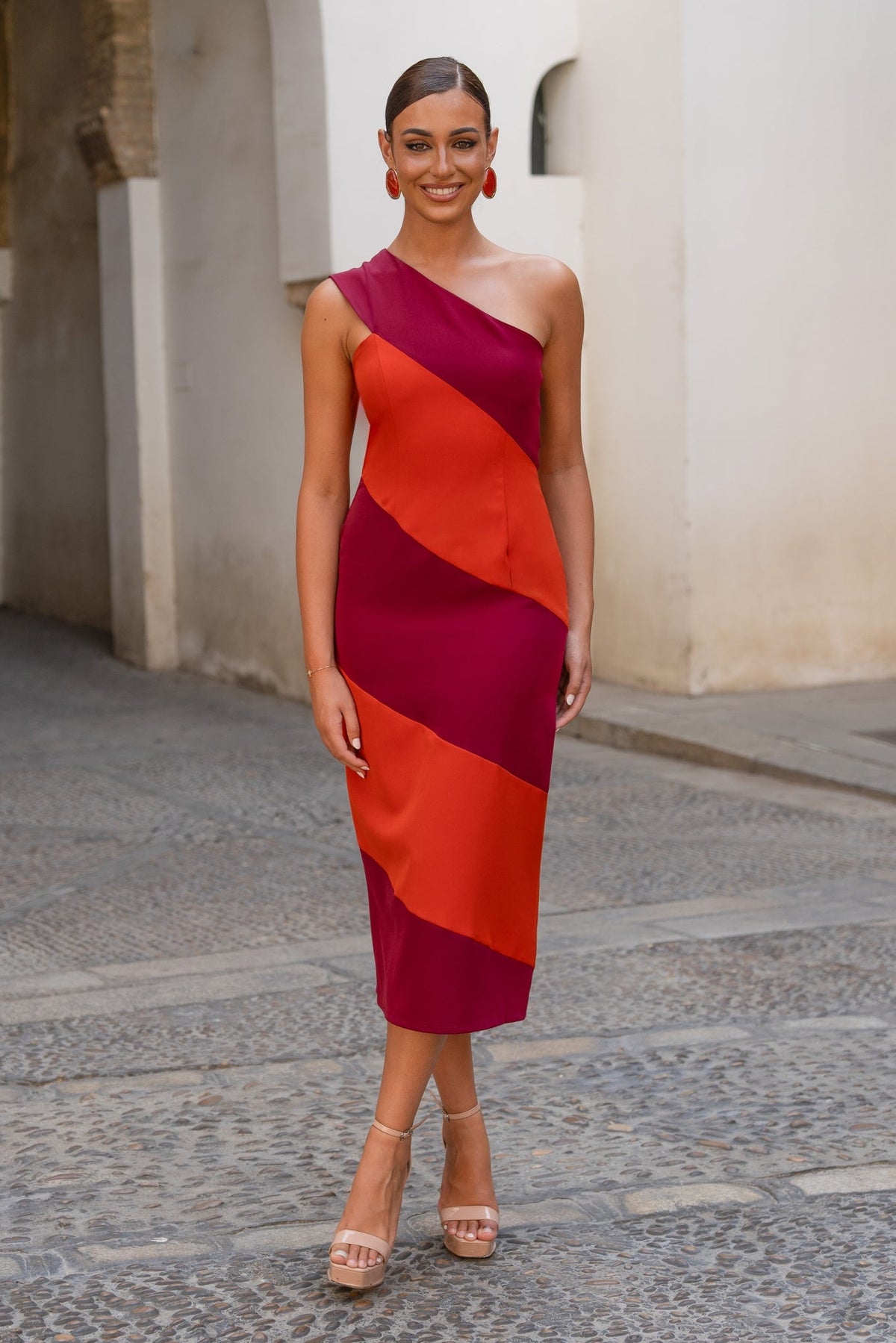 Vestido Toscana | Asimétrico | Bicolor