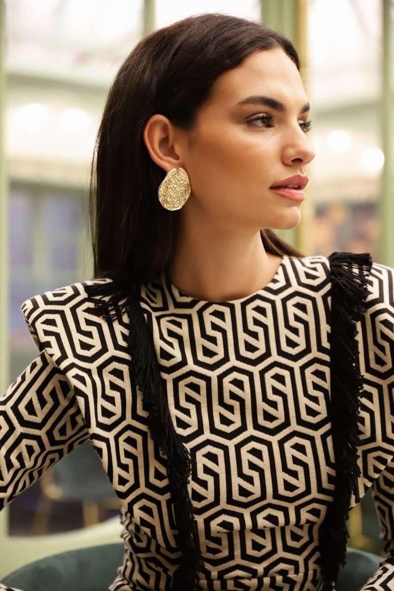 Vestido Invitada Clarise | Estampado | Volantes | Flecos