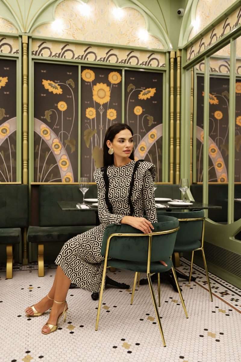 Vestido Invitada Clarise | Estampado | Volantes | Flecos