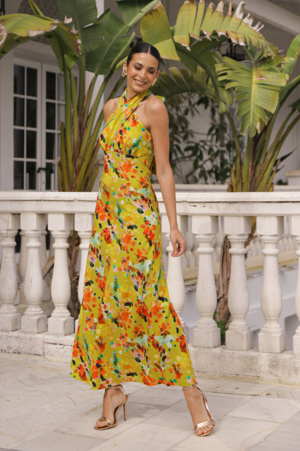 Vestido Amour | Eventos | Estampado Multicolor