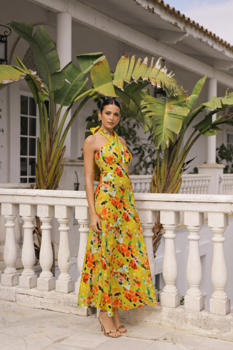 Vestido Amour | Eventos | Estampado Multicolor