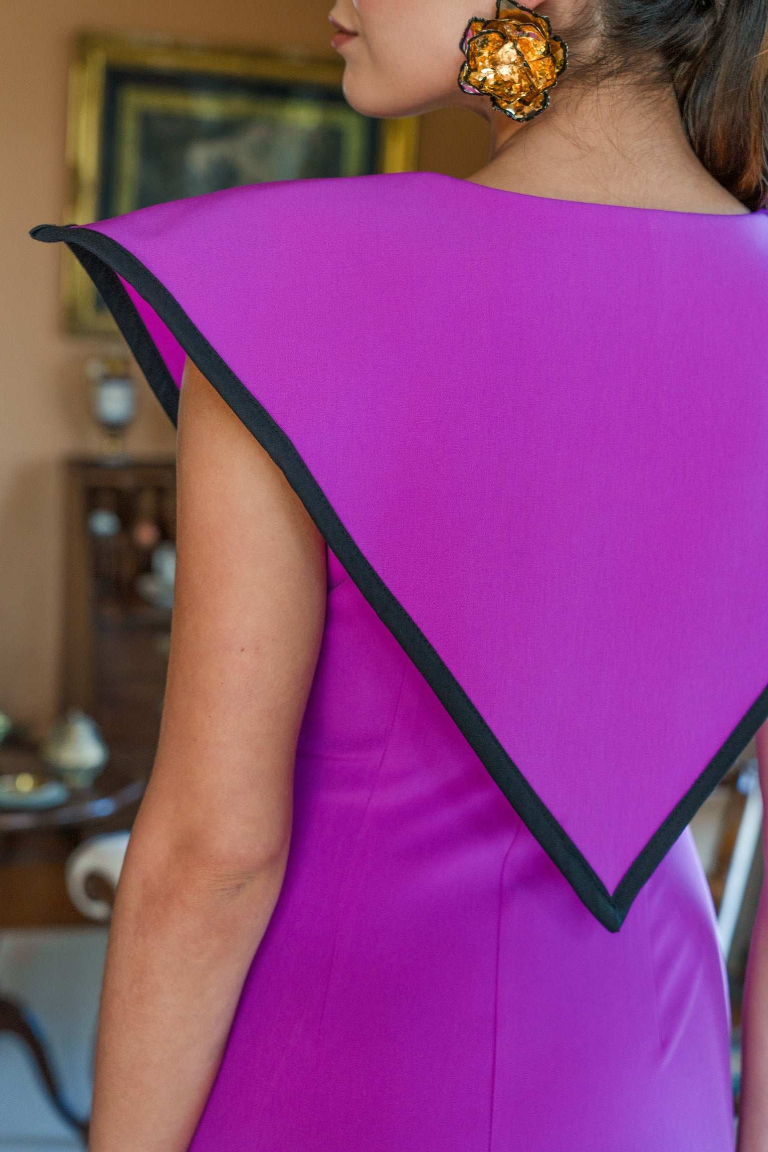Vestido Invitada Boda | Solapas | Celeste | Fucsia | Louvre