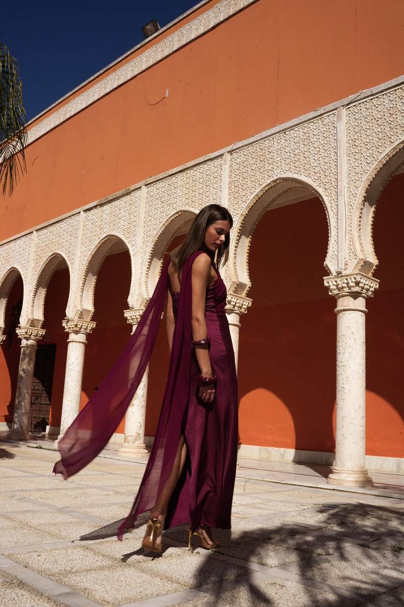 Vestido Versailles | Invitada | Graduación | Burdeos