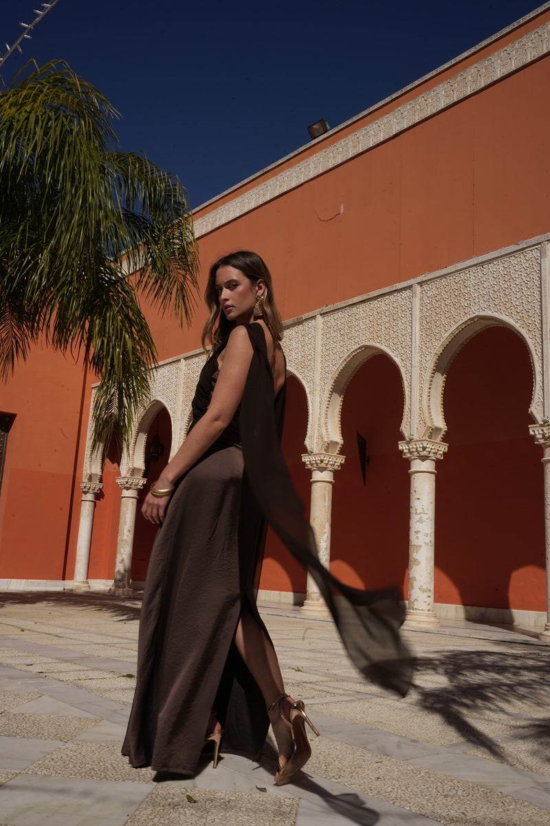 Vestido Versailles | Invitada | Graduación | Marrón