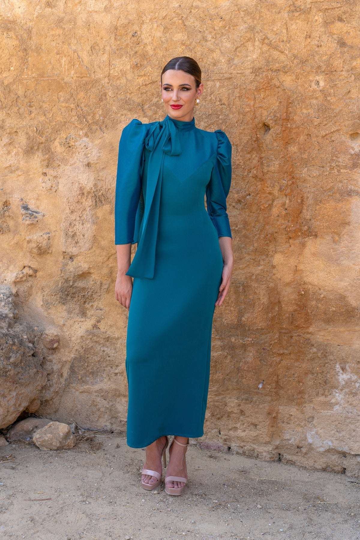 Invitada Perfecta Invitada Boda Vestidos Para Ir A Un Coctel Vestido  Invitada Boda Lazo Caldera Petróleo, image size:1200x1800