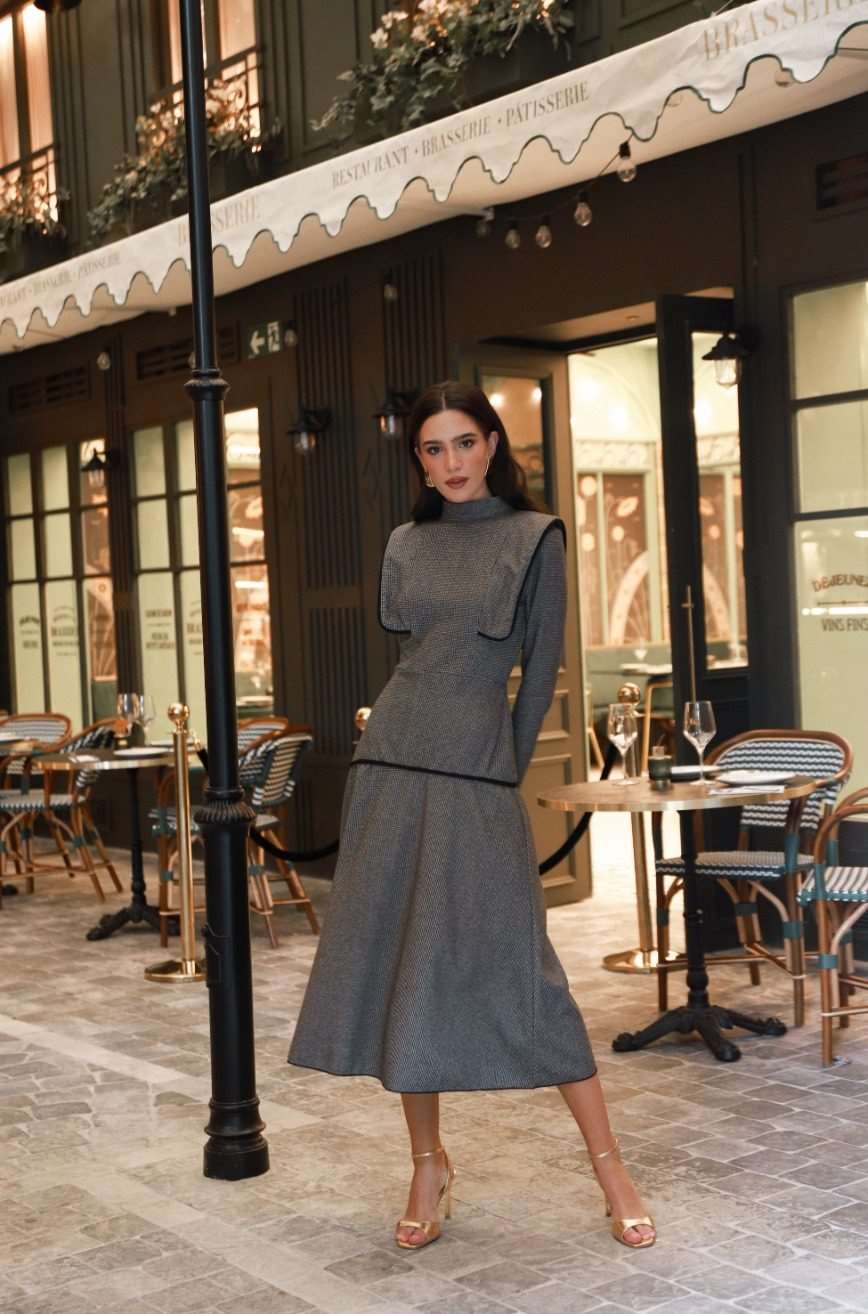 Vestido Invitada Eventos | Solapas | Burdeos | Therain