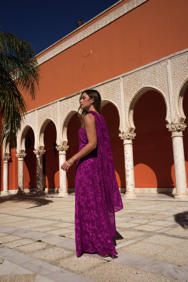 Vestido Dupont | Invitada | Graduación | Gasa Buganvilla