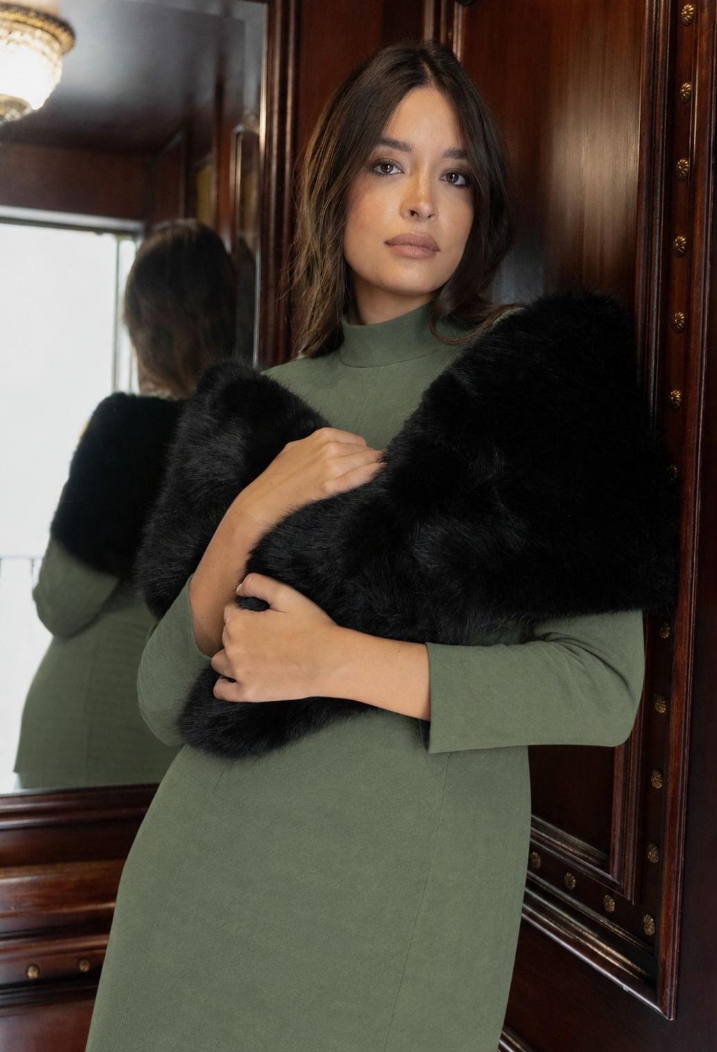 Vestido Solapas | Verde | Rocroi