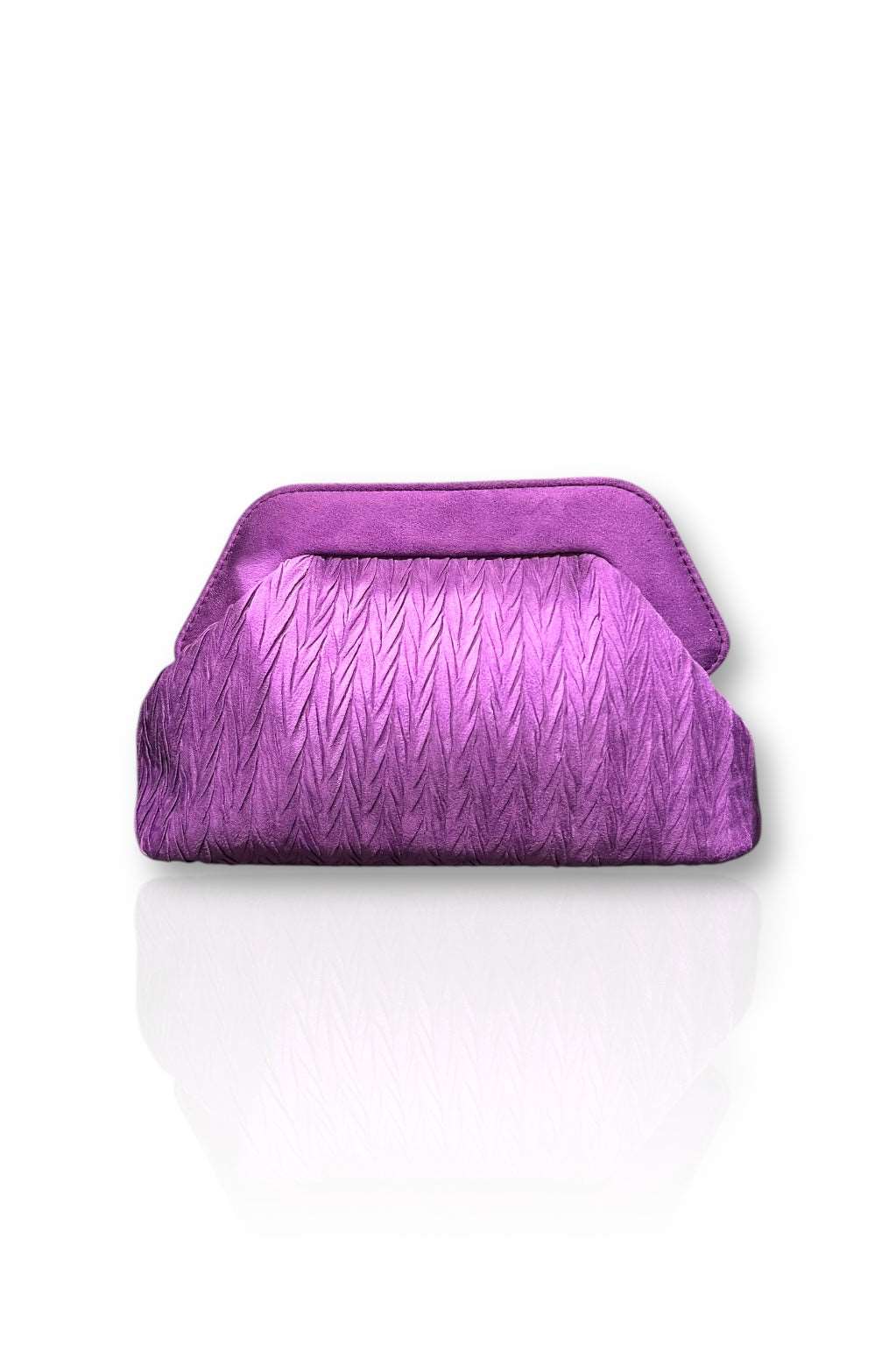 Bolso De Fiesta Clutch | Antelina | Morado | Rayo