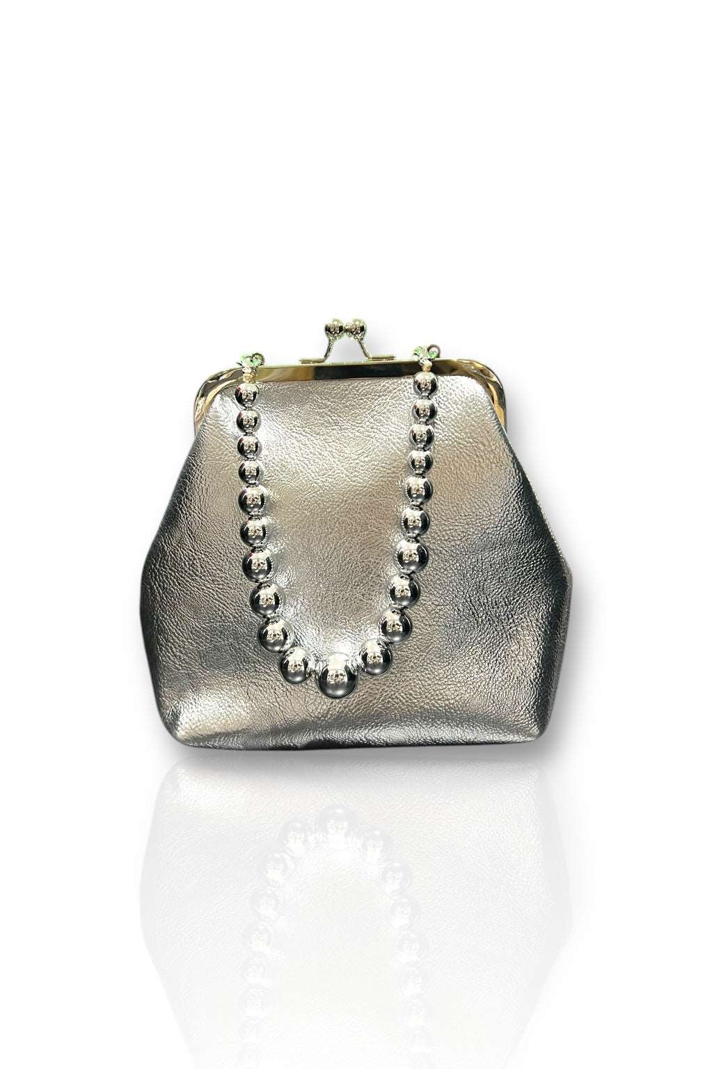 Bolso Bombonera Fiesta | Limosnera | Plata | Perlas