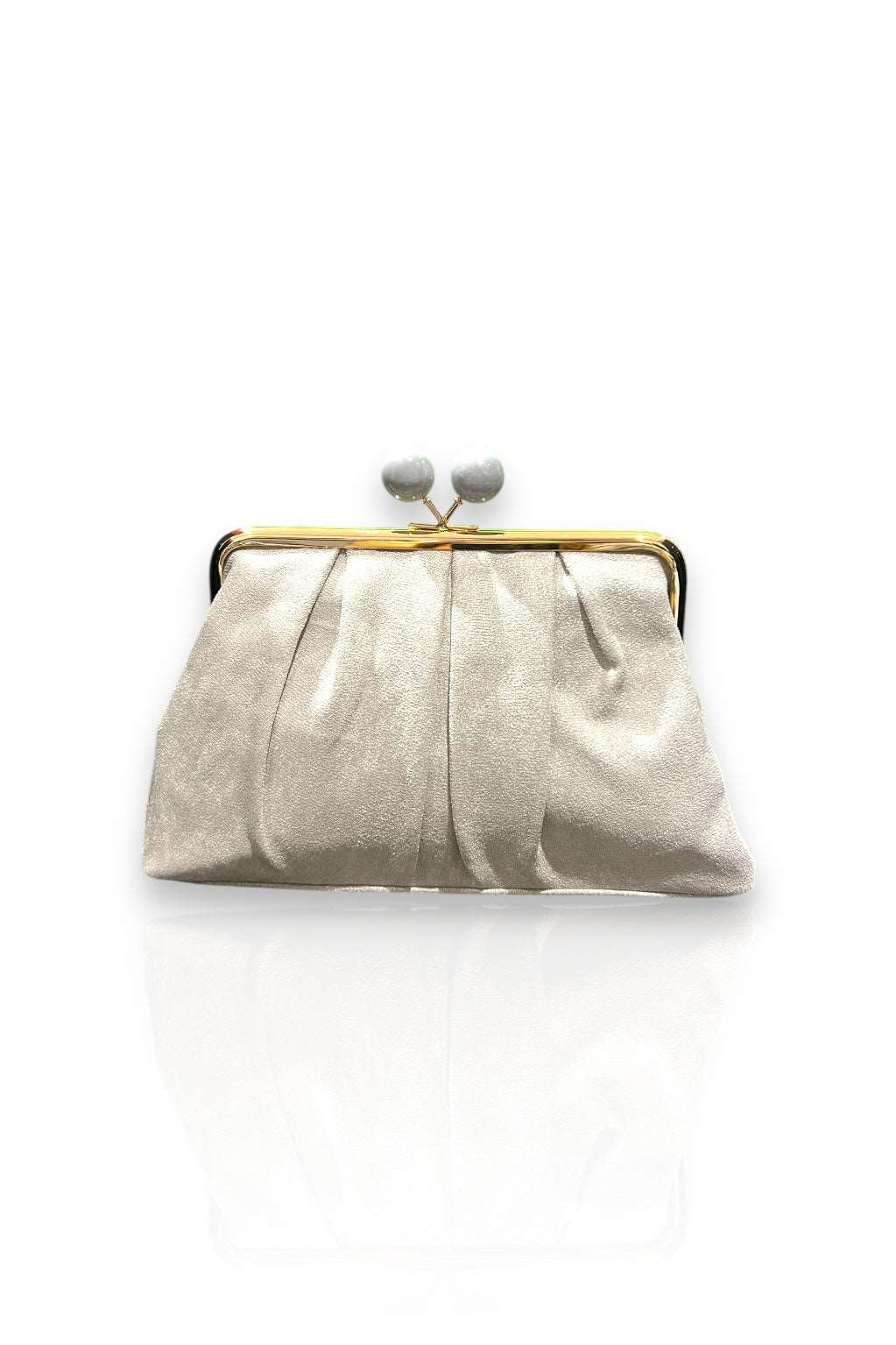 Bolso De Fiesta Clutch | Brillos | Beige | Eclipse