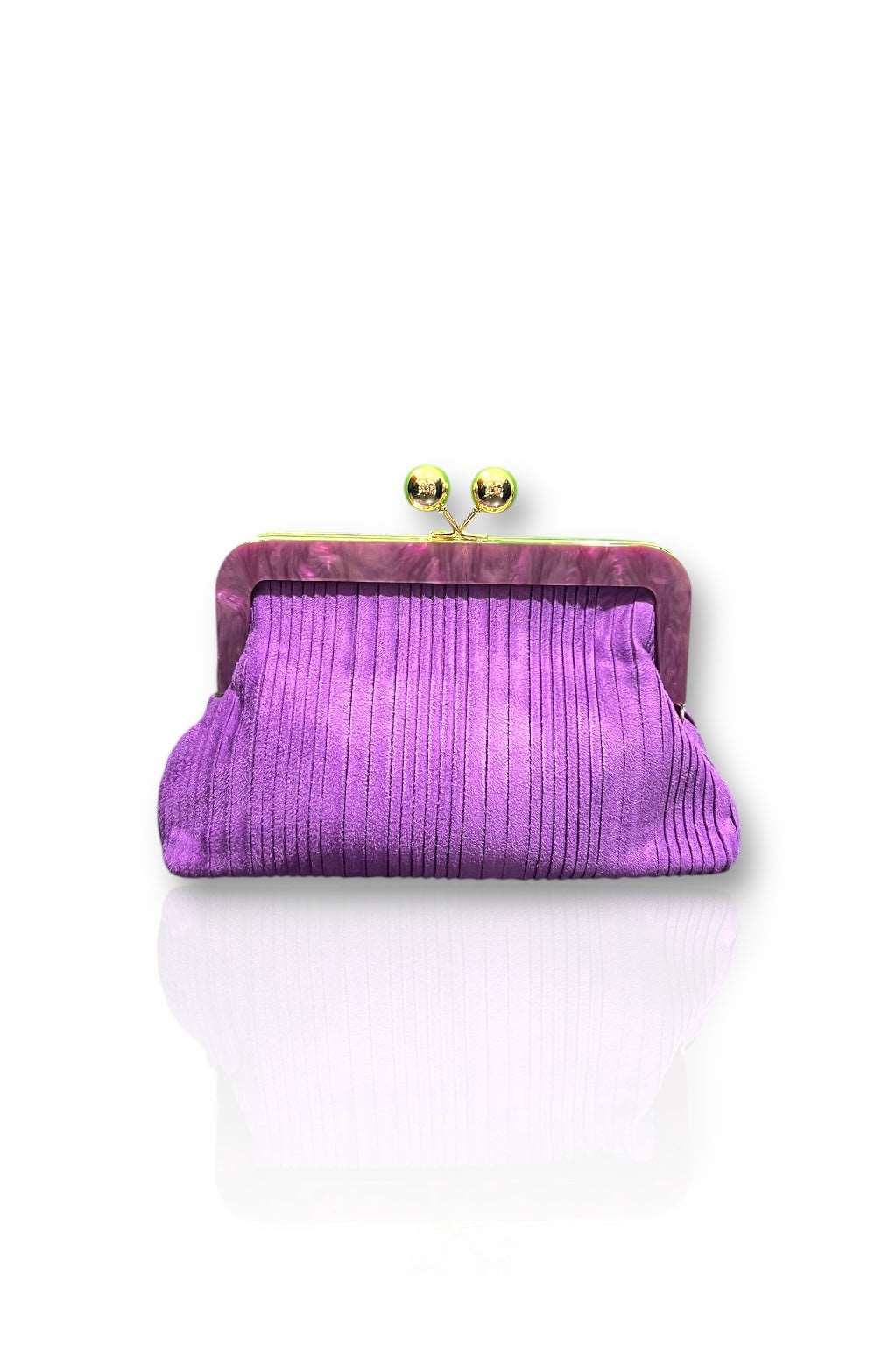 Bolso De Fiesta Clutch | Antelina | Morado | Brisa