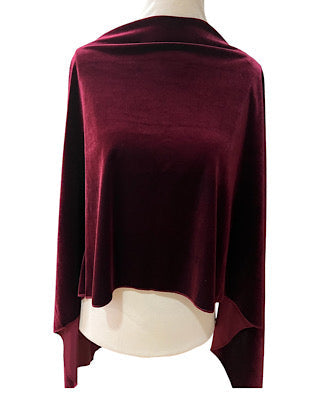 Multi-position Velvet Cape | Various Colours