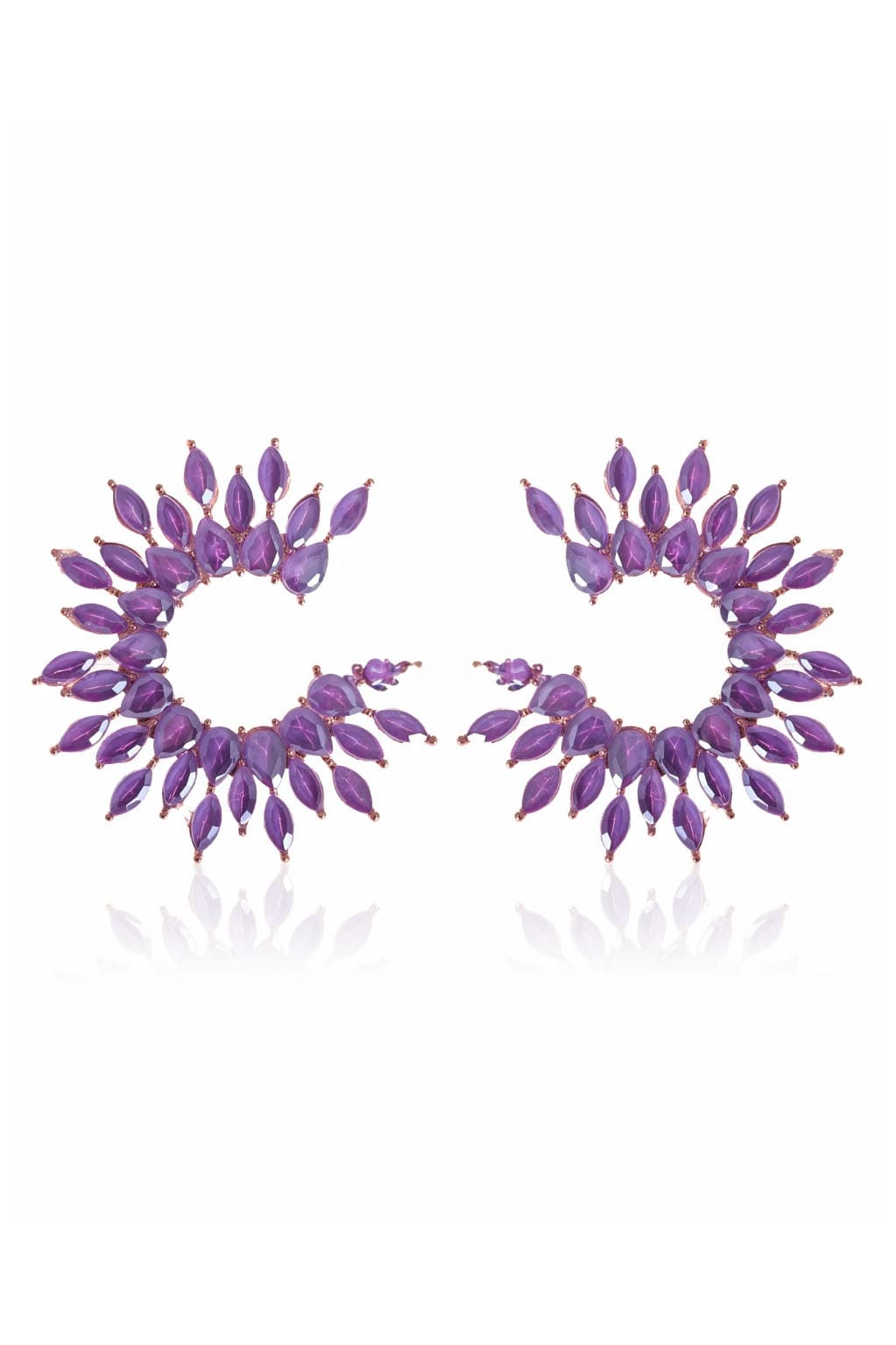 Pendientes Sarthe Morado