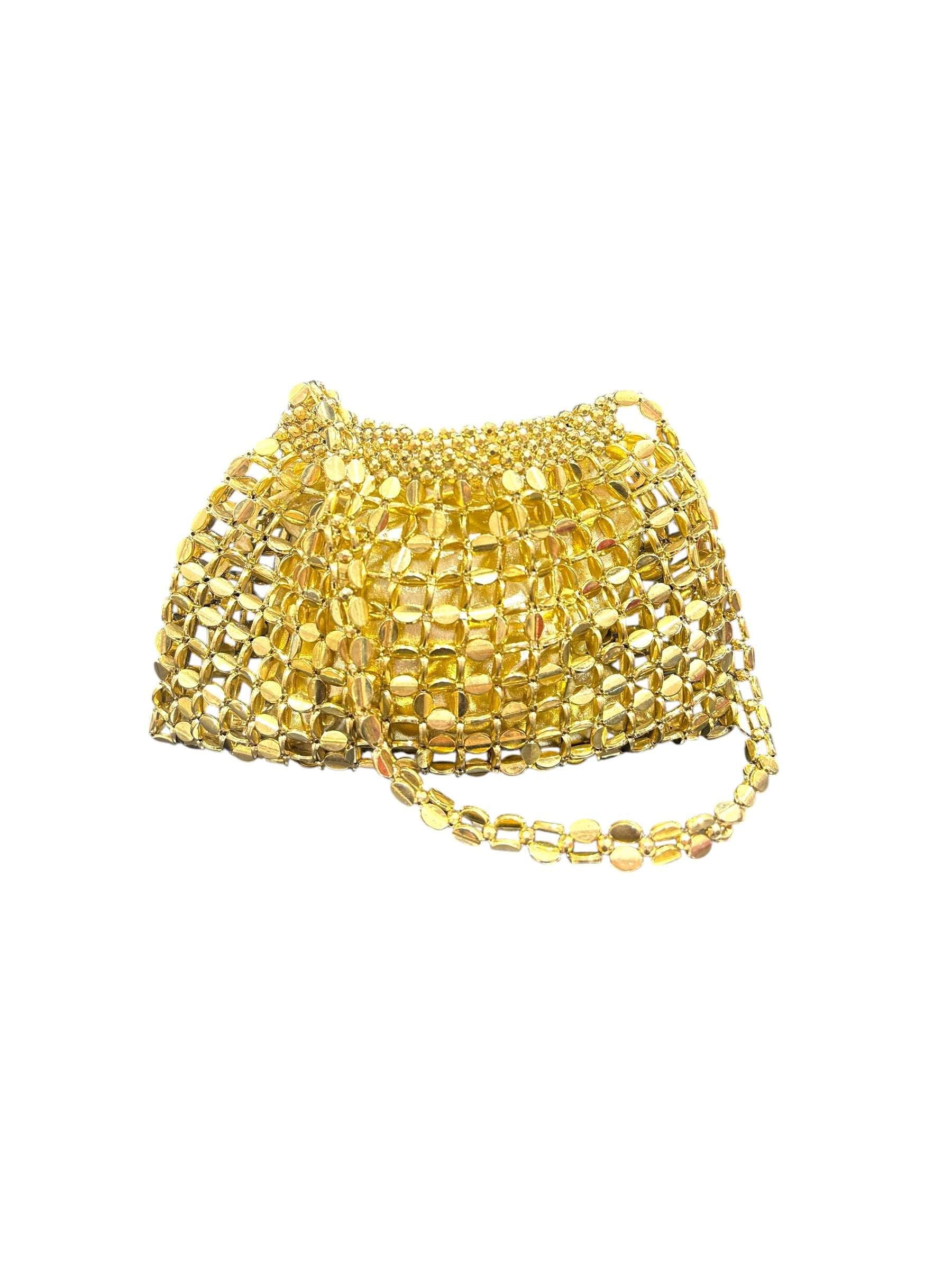 Bolso Bombonera Fiesta | Limosnera | Dorado