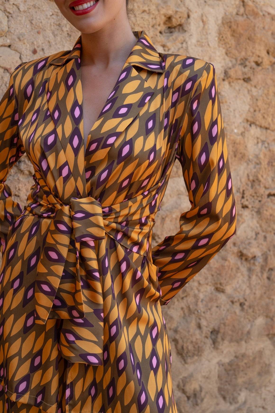 Traje Invitada Eventos | Lazo | Estampado | Òpera