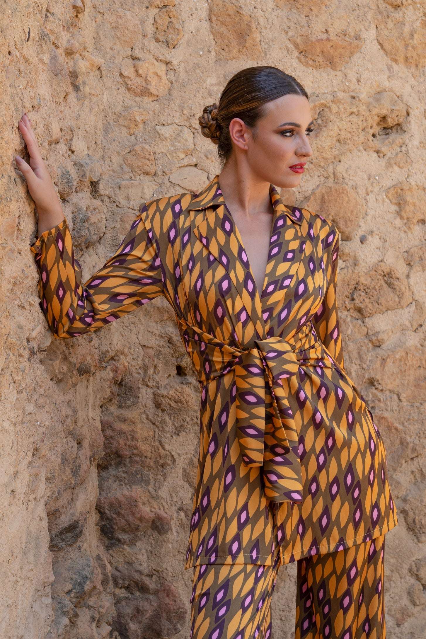 Traje Invitada Eventos | Lazo | Estampado | Òpera