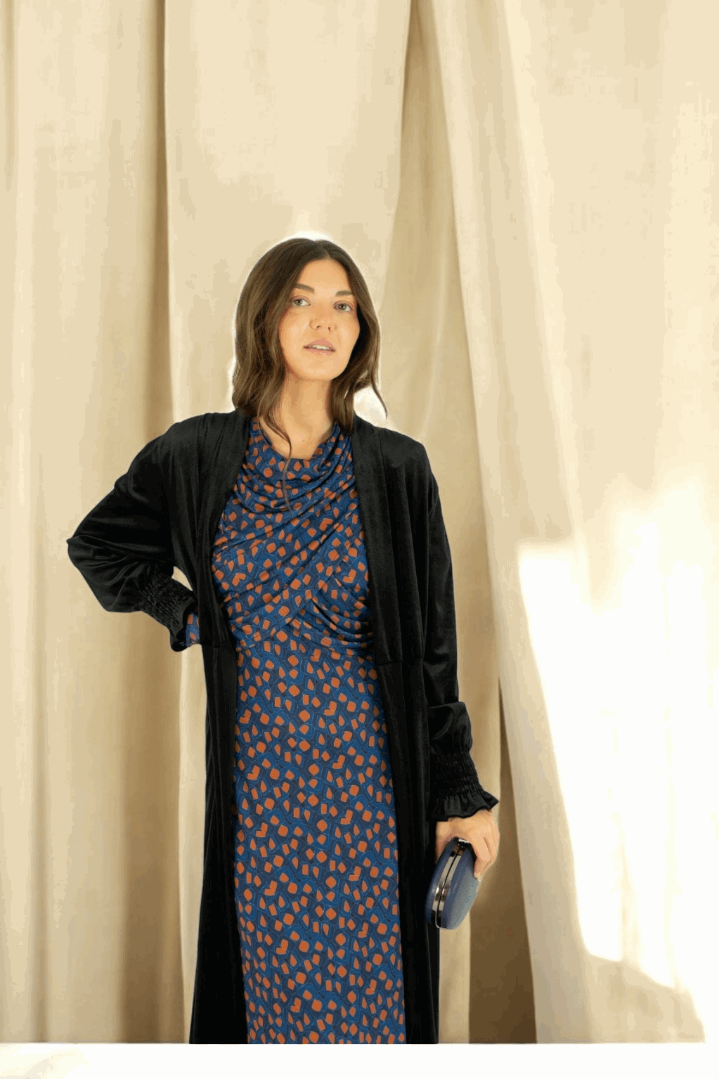 Kaftan Terciopelo Abrigo Terciopelo Varios Colores Delacroix