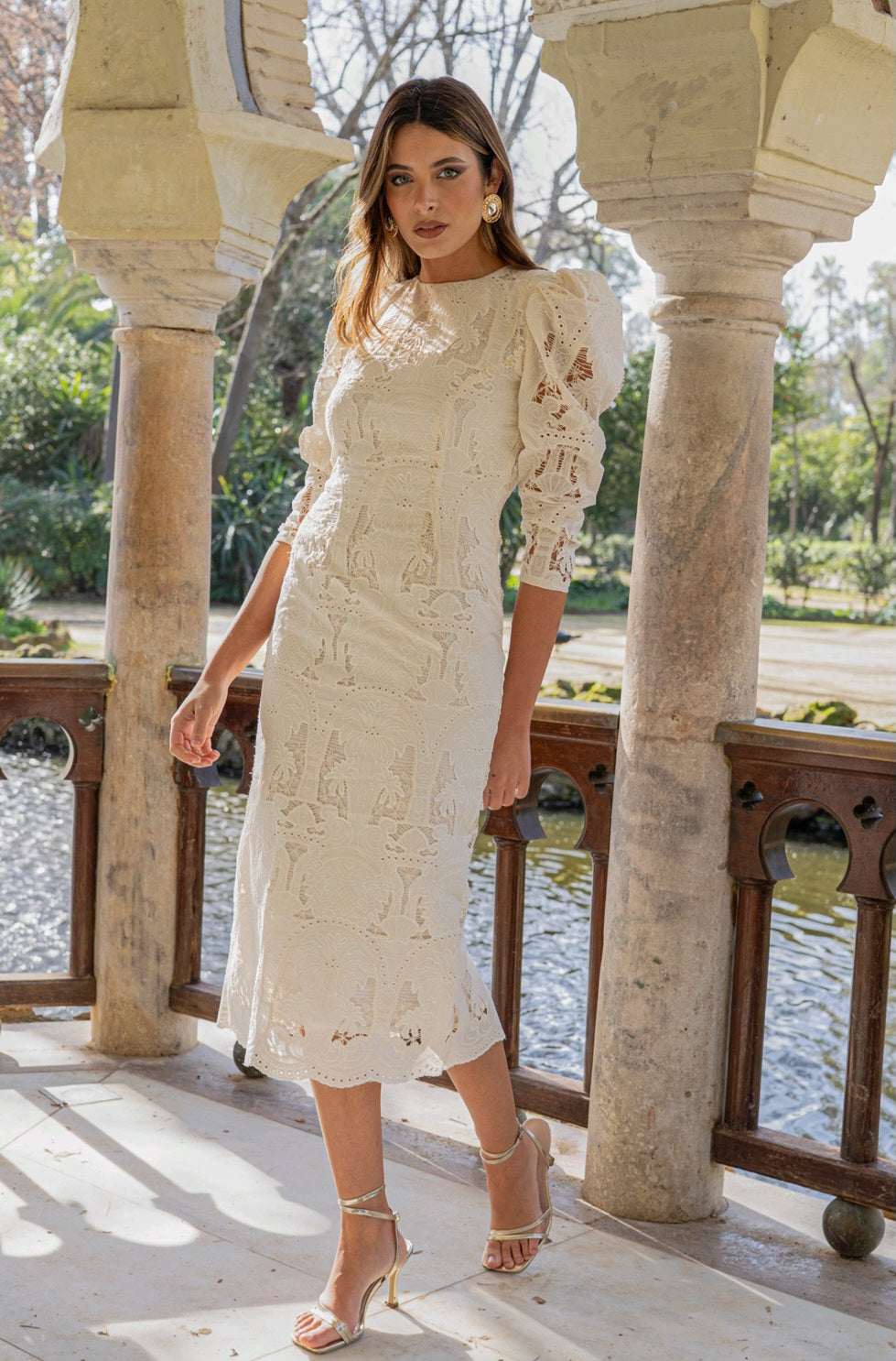 baptism dresses for women Nicolette's Couture The Lilia Christening Gown Female, White, 3 months A waist tie and zipper adorn the back to ensure a comfortable fit for all Womens Baptism Outfit Ideas