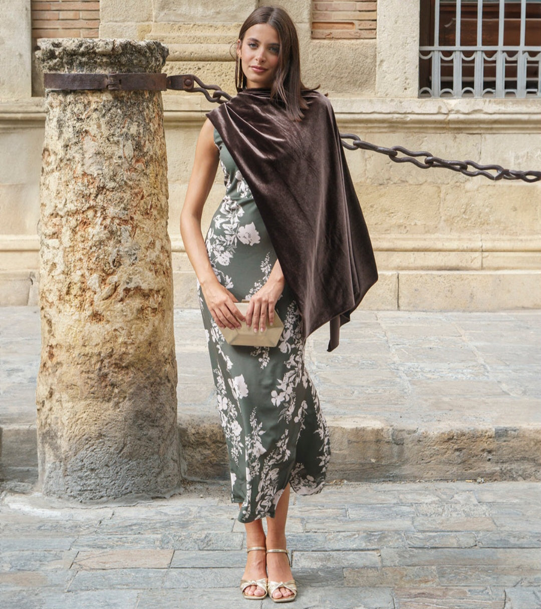 Multi-position Velvet Cape | Various Colours