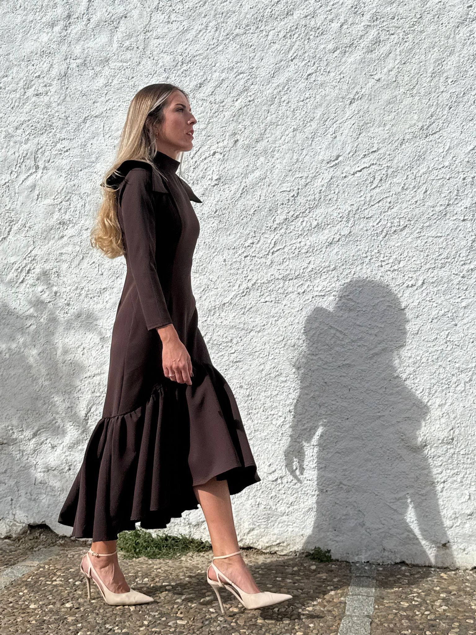 Vestido Invitada Boda | Maxivolante | Varios Colores | Rocroi