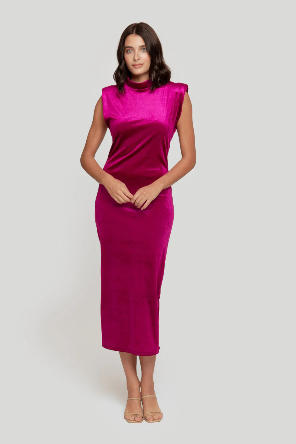 Vestido Eventos Navidad | Cenas y Comidas | Rosa | Terciopelo