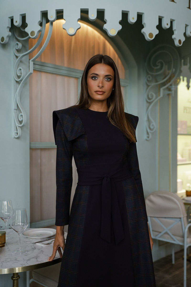 Vestido Génova | Solapas | Azul Marino