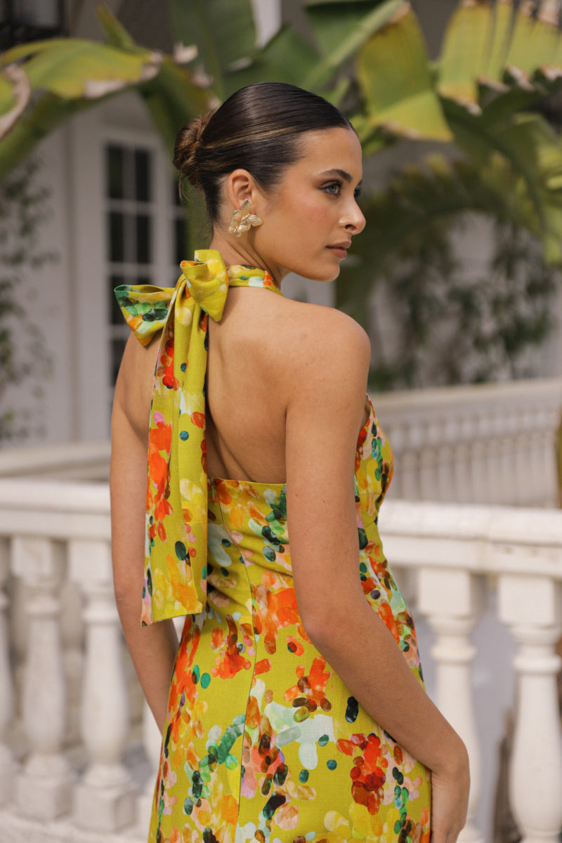 Vestido Amour | Eventos | Estampado Multicolor