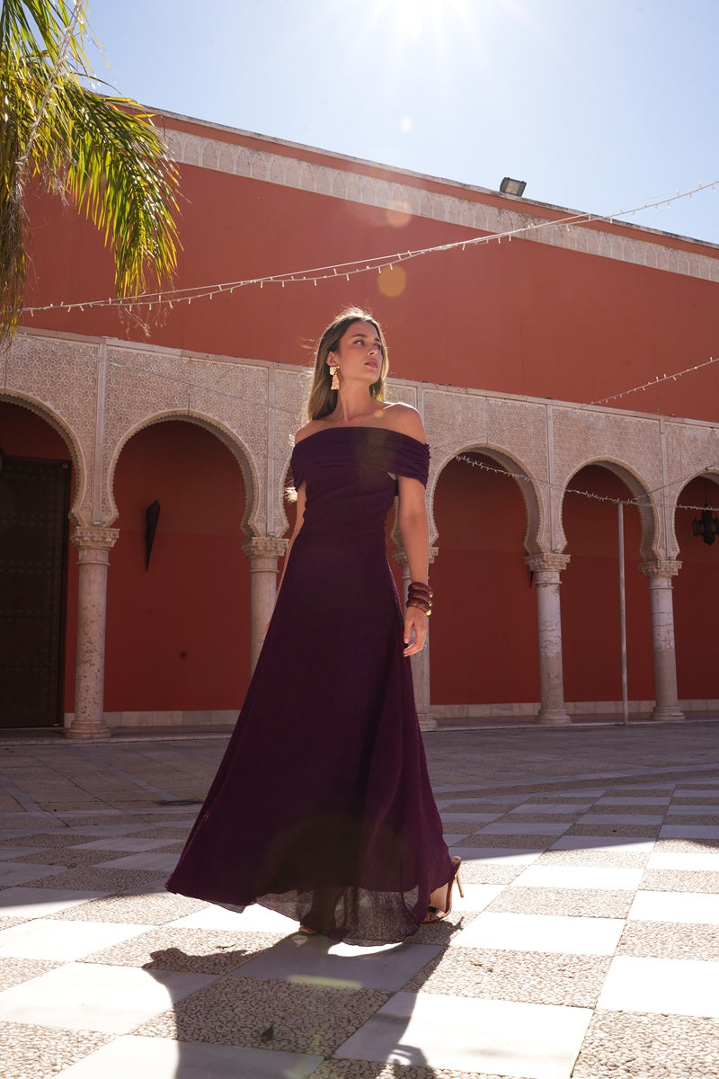 Vestido Saint Claire | Invitada | Graduación | Burdeos