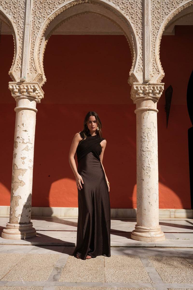 Vestido Versailles | Invitada | Graduación | Marrón